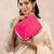  makeup storage box cosmetic vanity toiletry necklace travel organizer jewellery pouch for women (pink)