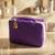  makeup storage box cosmetic vanity toiletry necklace travel organizer jewellery pouch for women (purple)