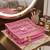  satin bangle box for women jewellery pouch 4 rod bangle storage box chudi set bracelets organizer (pink)