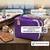  makeup storage box cosmetic vanity toiletry necklace travel organizer jewellery pouch for women (purple)