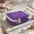 makeup storage box cosmetic vanity toiletry necklace travel organizer jewellery pouch for women (purple)