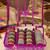  satin bangle box for women jewellery pouch 4 rod bangle storage box chudi set bracelets organizer (purple)