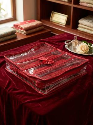  satin bangle box for women jewellery pouch 4 rod bangle storage box chudi set bracelets organizer (maroon) 5