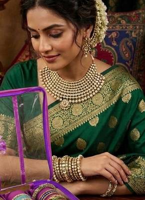  satin bangle box for women jewellery pouch 4 rod bangle storage box chudi set bracelets organizer (purple) 4