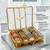  satin bangle box for women jewellery pouch 4 rod bangle storage box chudi set bracelets organizer (golden)