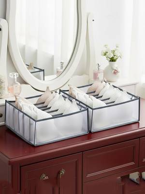  storage organizer for bra clothes mesh almirah wardrobe storage   grey 1