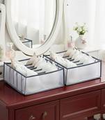  storage organizer for bra clothes mesh almirah wardrobe storage   grey