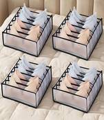  storage organizer for bra clothes mesh almirah wardrobe storage  black