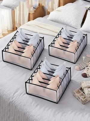  storage organizer for bra clothes mesh almirah wardrobe storage  1