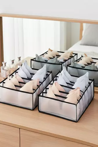  storage organizer for bra clothes mesh almirah wardrobe storage 