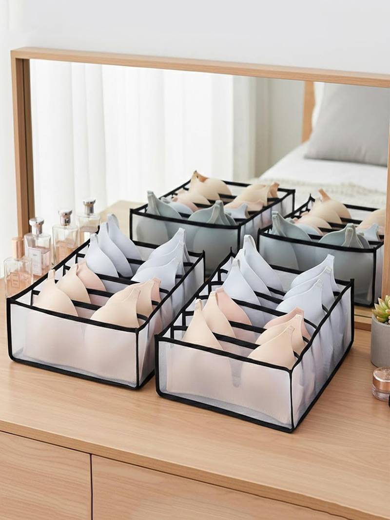  storage organizer for bra clothes mesh almirah wardrobe storage 