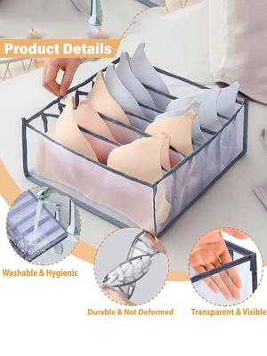  storage organizer for bra clothes mesh almirah wardrobe storage  2