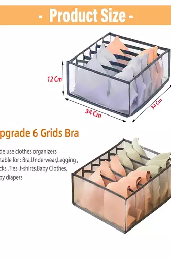  storage organizer for bra clothes mesh almirah wardrobe storage 