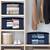   garment storage bag wardrobe bag underbed cloth organizer, storage box for clothes saree bags blue