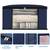   garment storage bag wardrobe bag underbed cloth organizer, storage box for clothes saree bags blue