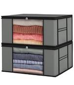   garment storage bag wardrobe bag underbed cloth organizer, storage box for clothes saree bags grey