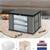   garment storage bag wardrobe bag underbed cloth organizer, storage box for clothes saree bags grey