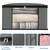   garment storage bag wardrobe bag underbed cloth organizer, storage box for clothes saree bags grey