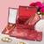   satin jewellery organizer necklace pouch ring earrings tops studs with 5 pouch for women