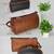 Leather Cosmetic & Toiletry Travel Organizer Pouch Set of 2