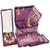   satin jewellery organizer necklace pouch ring earrings tops studs with 5 pouch for women (purple)