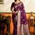 Wine premium soft silkblend saree with tassels & blouse piece