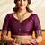 Wine premium soft silkblend saree with tassels & blouse piece