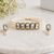 Pearl crystal choker necklace and earrings jewellery set