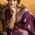 Wine soft silk saree with tassels festival wear saree