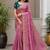 Baby Pink Golden Embroidery And Dori With Sequins All Over The Border And Motif Fandy Silk Saree