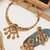 Indian bollywood gold plated kundan choker bridal necklace earrings jewelry set