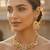 Indian bollywood gold plated kundan choker bridal necklace earrings jewelry set