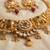 Indian bollywood gold plated kundan choker bridal necklace earrings jewelry set