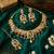 Indian bollywood gold plated kundan choker bridal necklace earrings jewelry set