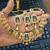 Indian bollywood gold plated kundan choker bridal necklace earrings jewelry set