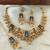 Indian bollywood gold plated kundan choker bridal necklace earrings jewelry set