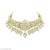 Indian bollywood gold plated kundan choker bridal necklace earrings jewelry set