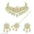 Indian bollywood gold plated kundan choker bridal necklace earrings jewelry set
