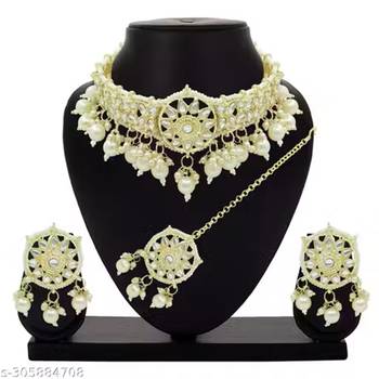 Indian bollywood gold plated kundan choker bridal necklace earrings jewelry set 4