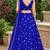LIGHT BLUE EMBROIDERED & MIRROR ART SILK DESIGNER LEHENGA CHOLI SET FOR WOMEN'S