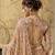 Peach designer velvet satin embroidered saree with heavy blouse
