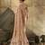 Peach designer velvet satin embroidered saree with heavy blouse