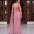 Rose designer net beads embroidery saree with unstitched blouse