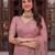 Rose designer net beads embroidery saree with unstitched blouse