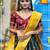 Green Embroidered Banarasi Silk Blend Semi Stitched Lehenga Choli