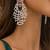 ethereal lattice chandelier earrings with pink sapphire accents