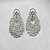 ethereal lattice chandelier earrings with pink sapphire accents