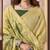 Yellow elegant cotton saree with tassels & blouse