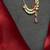 traditional indian bridal nath, gold plated ruby cz stone nose ring clip on