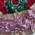 Lavender Color Golden Embroidery And Dori Work With Sequins Work All Over The Border Fandy Silk Saree